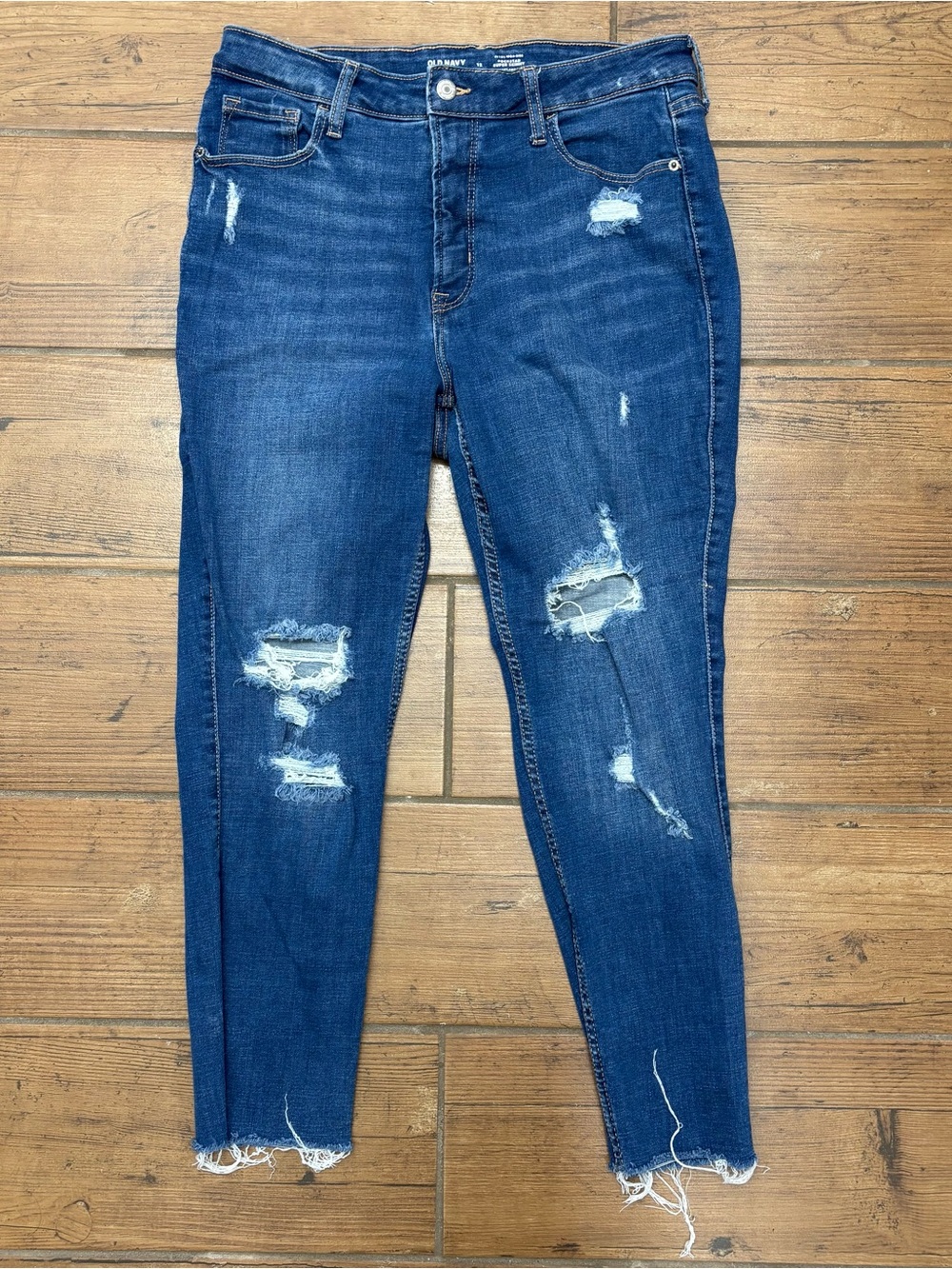 Women’s Old Navy RockStar High-Rise Super Skinny Stretch 2000’s Grunge Jeans 12
